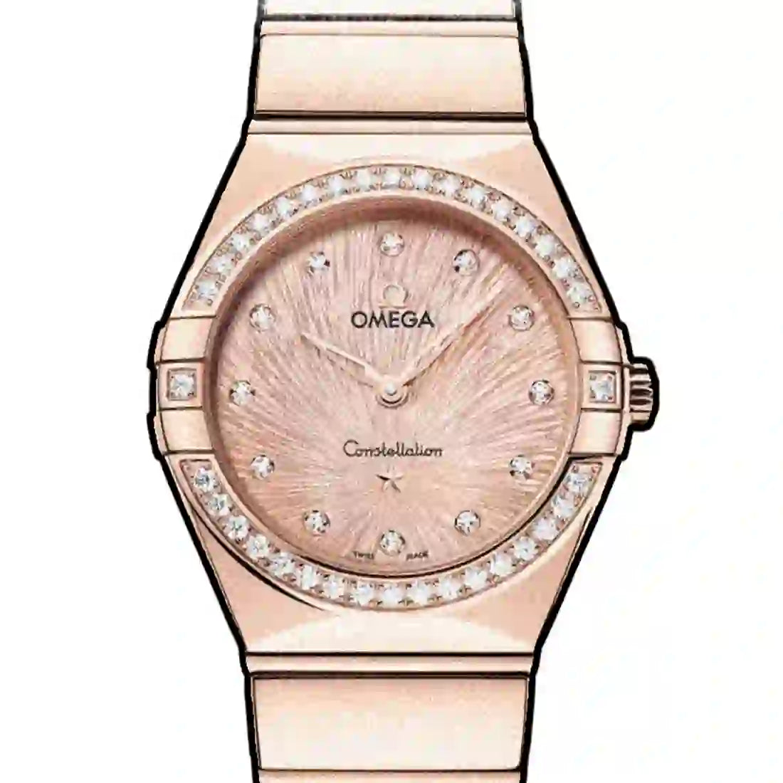 Omega Constellation Quartz Pink 28mm