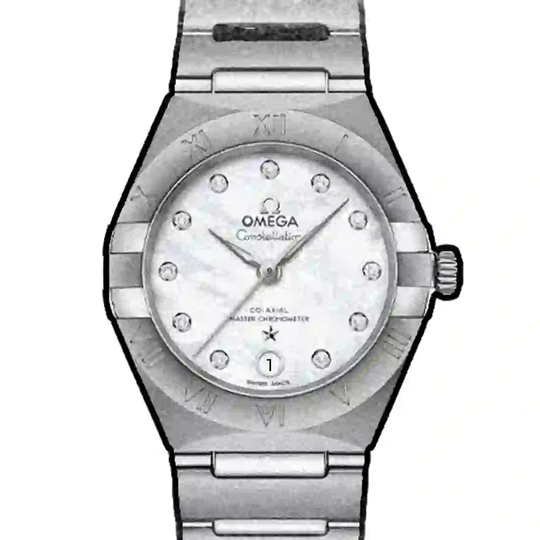 OMEGA Constellation Automatik Perlmutt