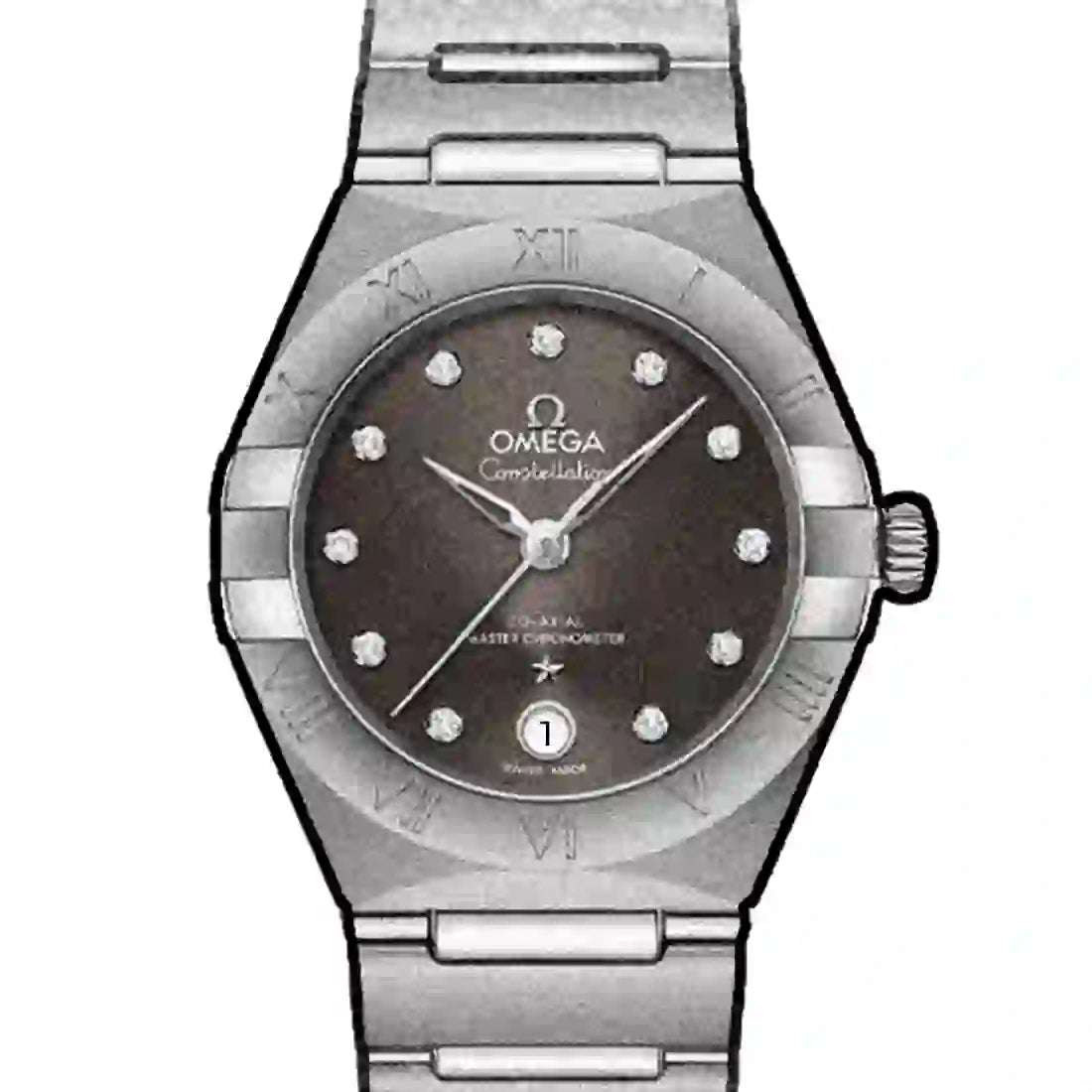 Omega Constellation Automatik Grau