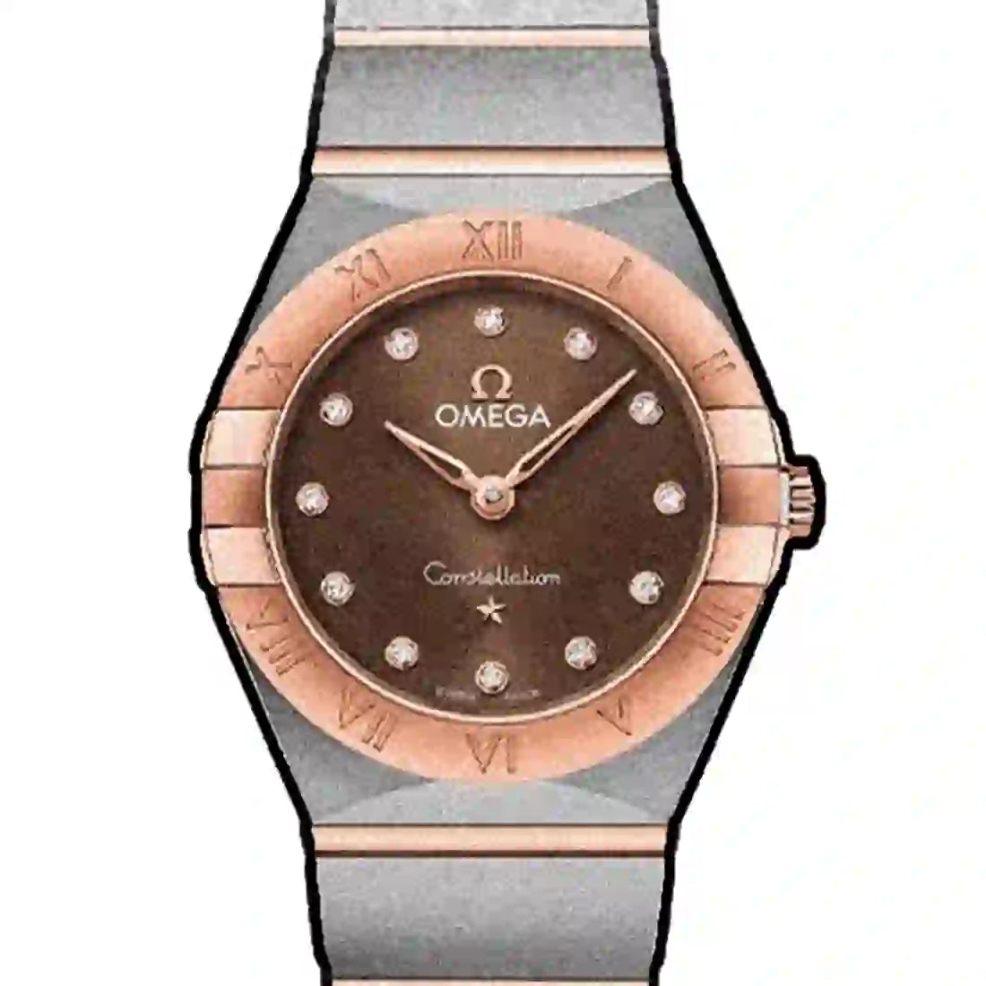 Omega Constellation Quarz Braun