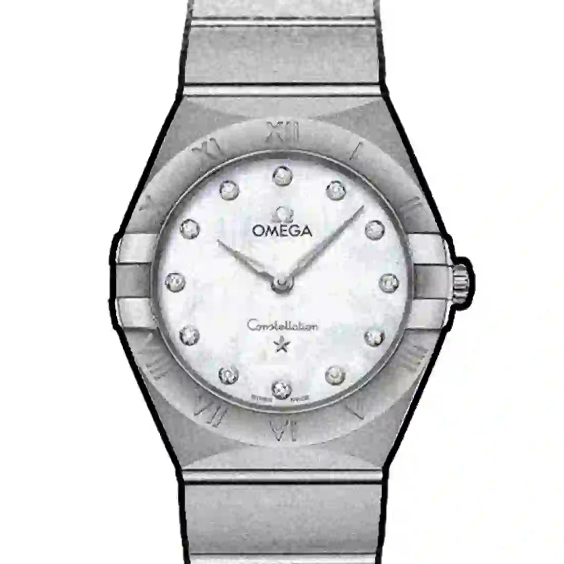 Omega Constellation Quarz Perlmutt