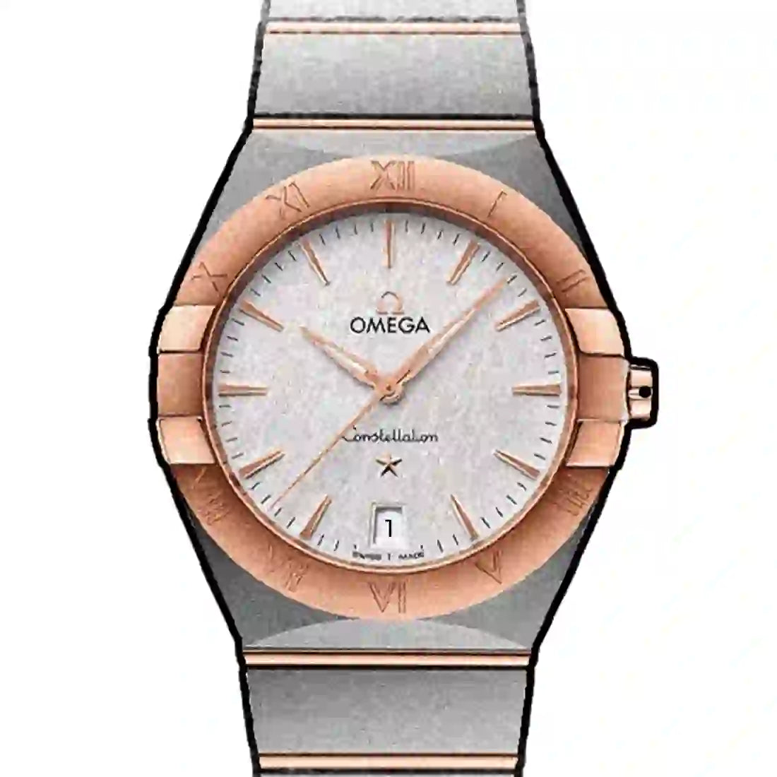 Omega Constellation Quarz Silber