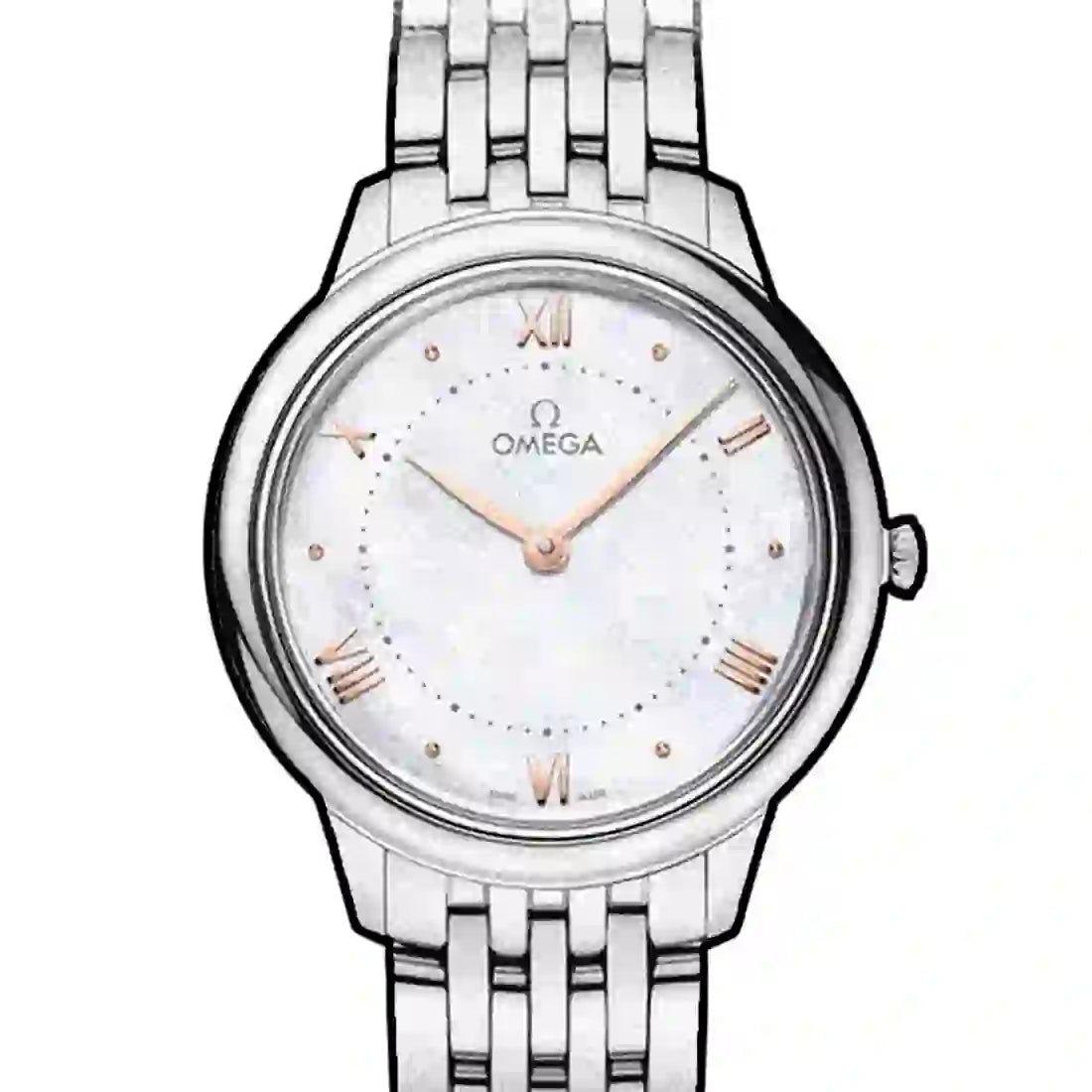 Omega De Ville Prestige Quartz Pearl White 30mm