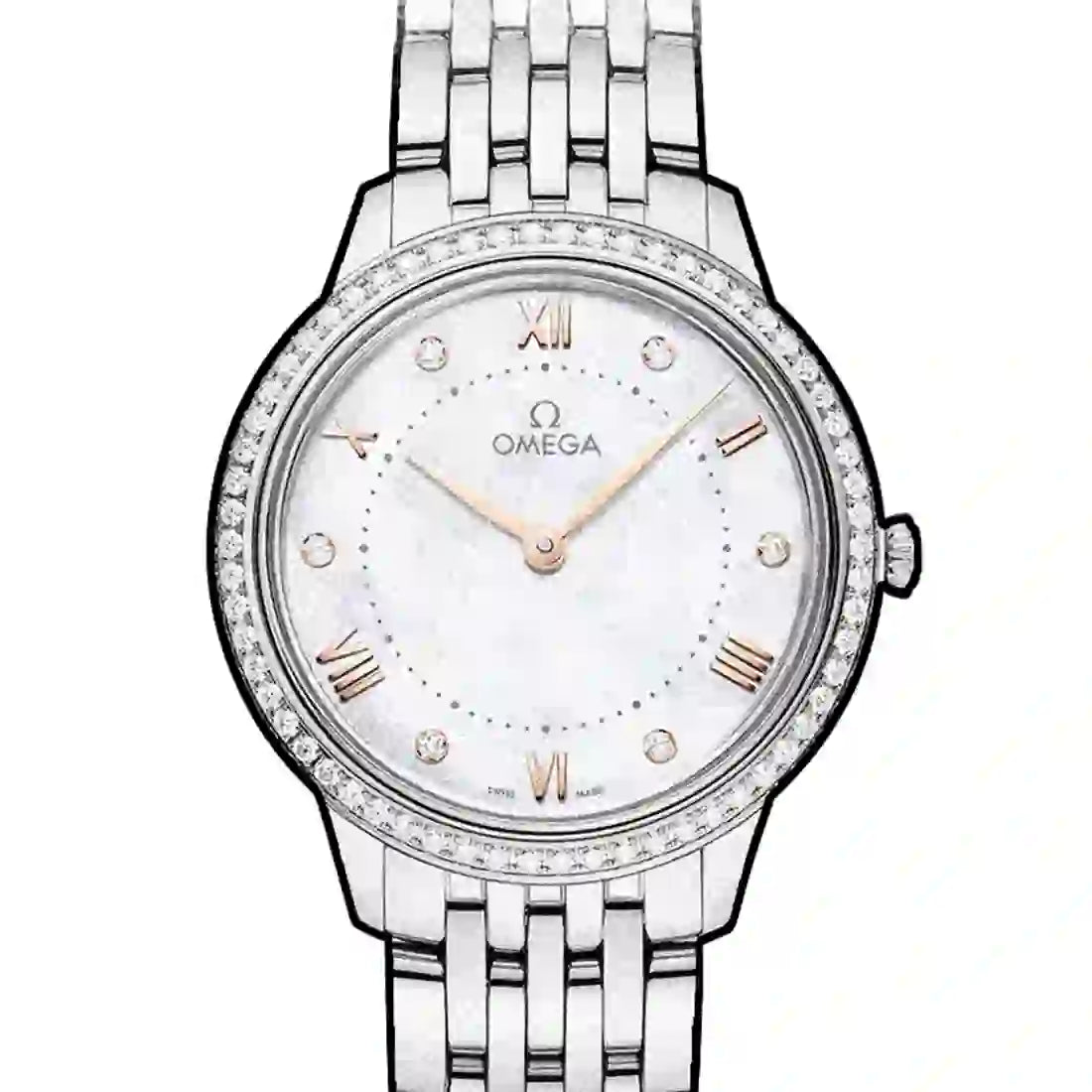 Omega De Ville Quartz White 30mm