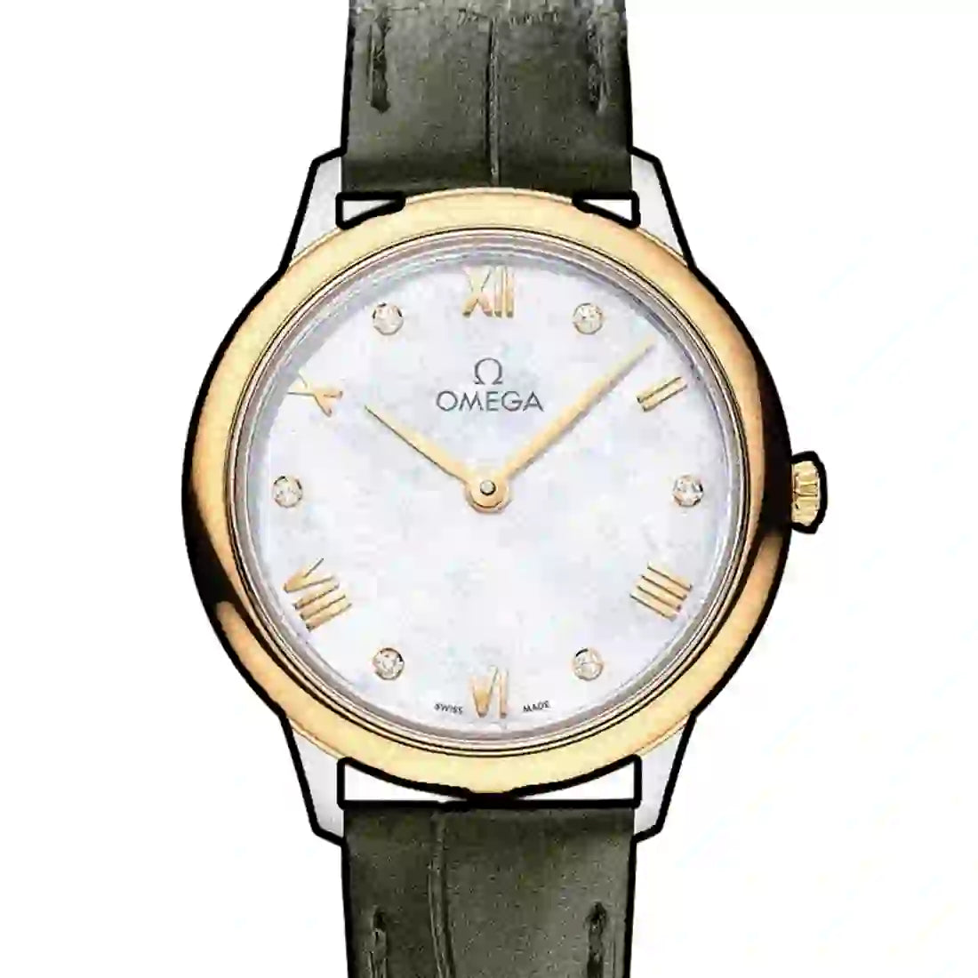Omega De Ville Prestige Quartz Pearl White 28mm