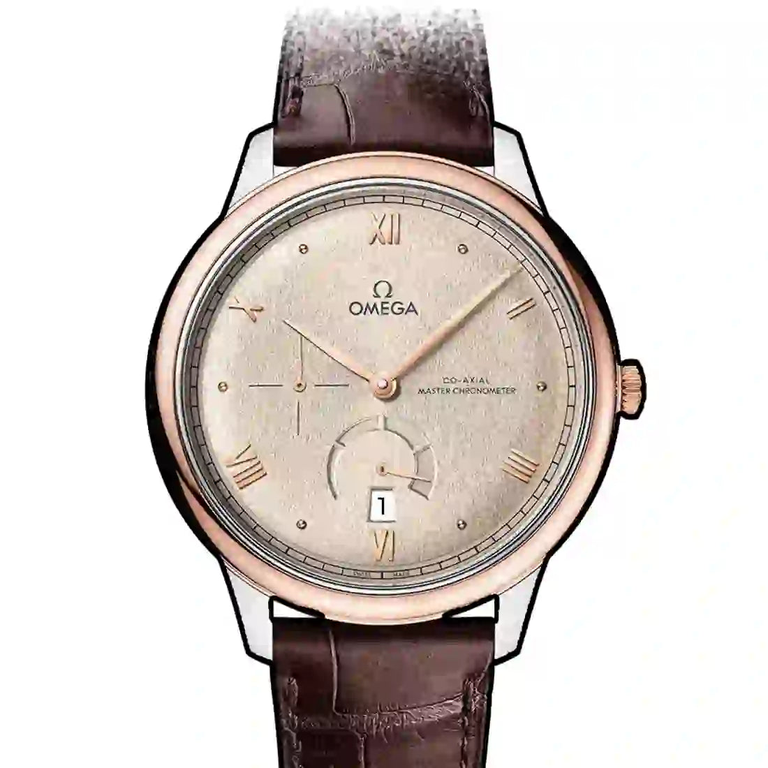 Omega De Ville Co-Axial Master Chronometer Gangreserve Automatic Light Brown 41mm