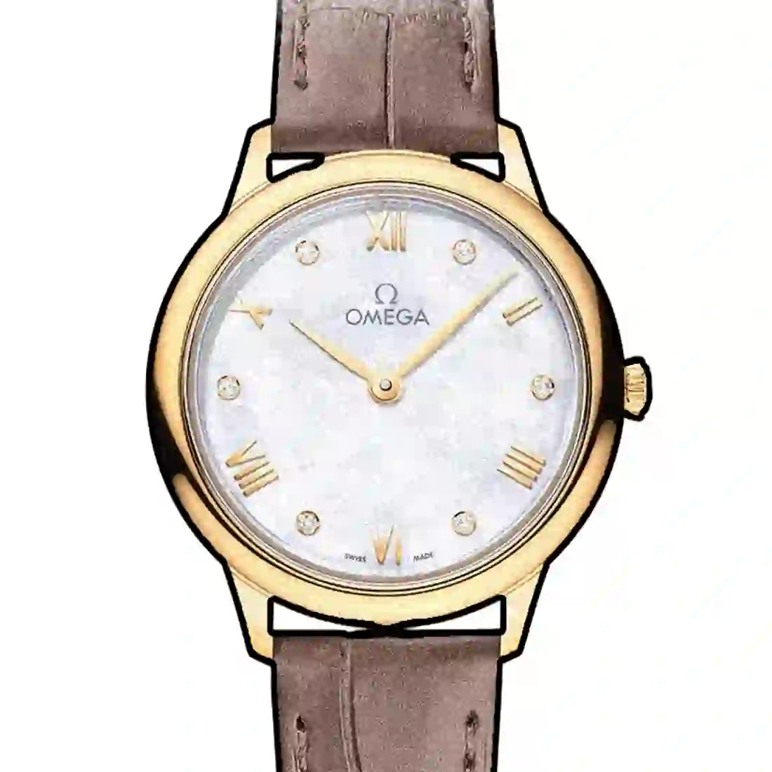 Omega De Ville Prestige Quartz Pearl White 28mm