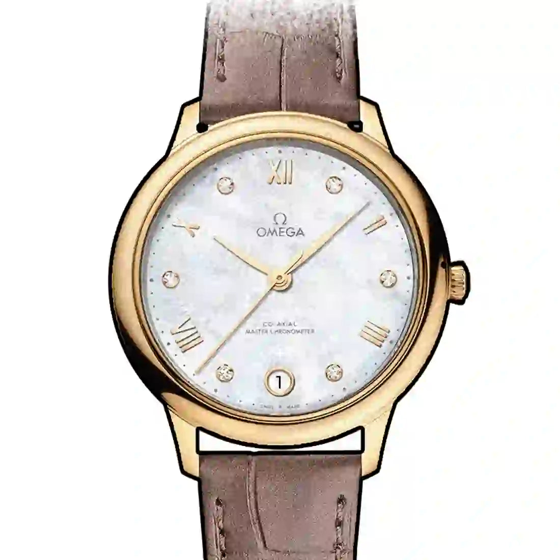 Omega De Ville Co-Axial Master Automatic Pearl White 34mm