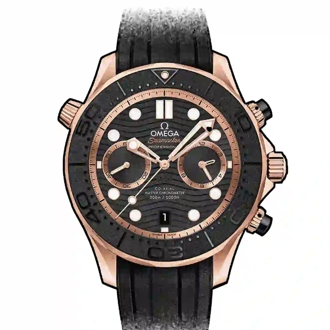 Omega Seamaster Automatic Black 44mm