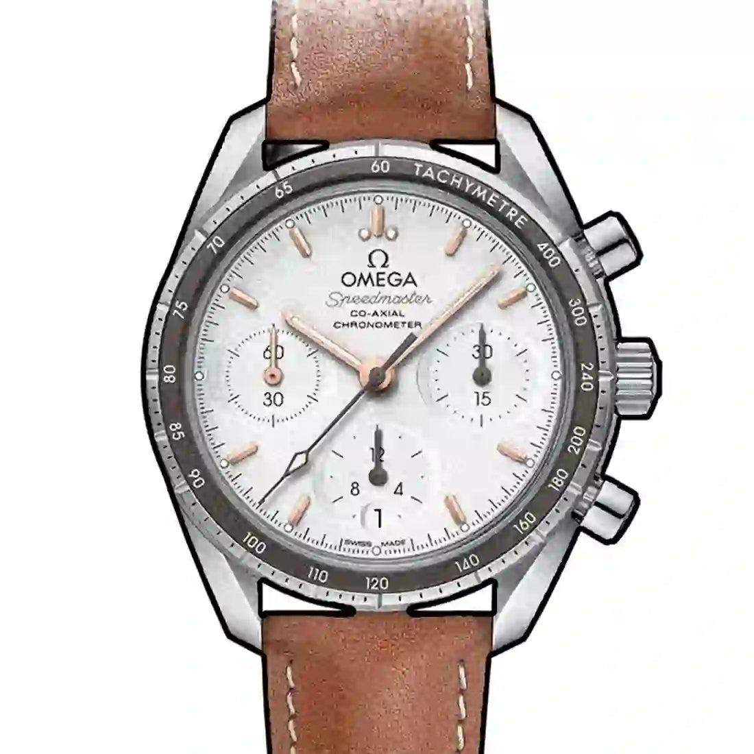 Omega Speedmaster Automatique Argent 38mm