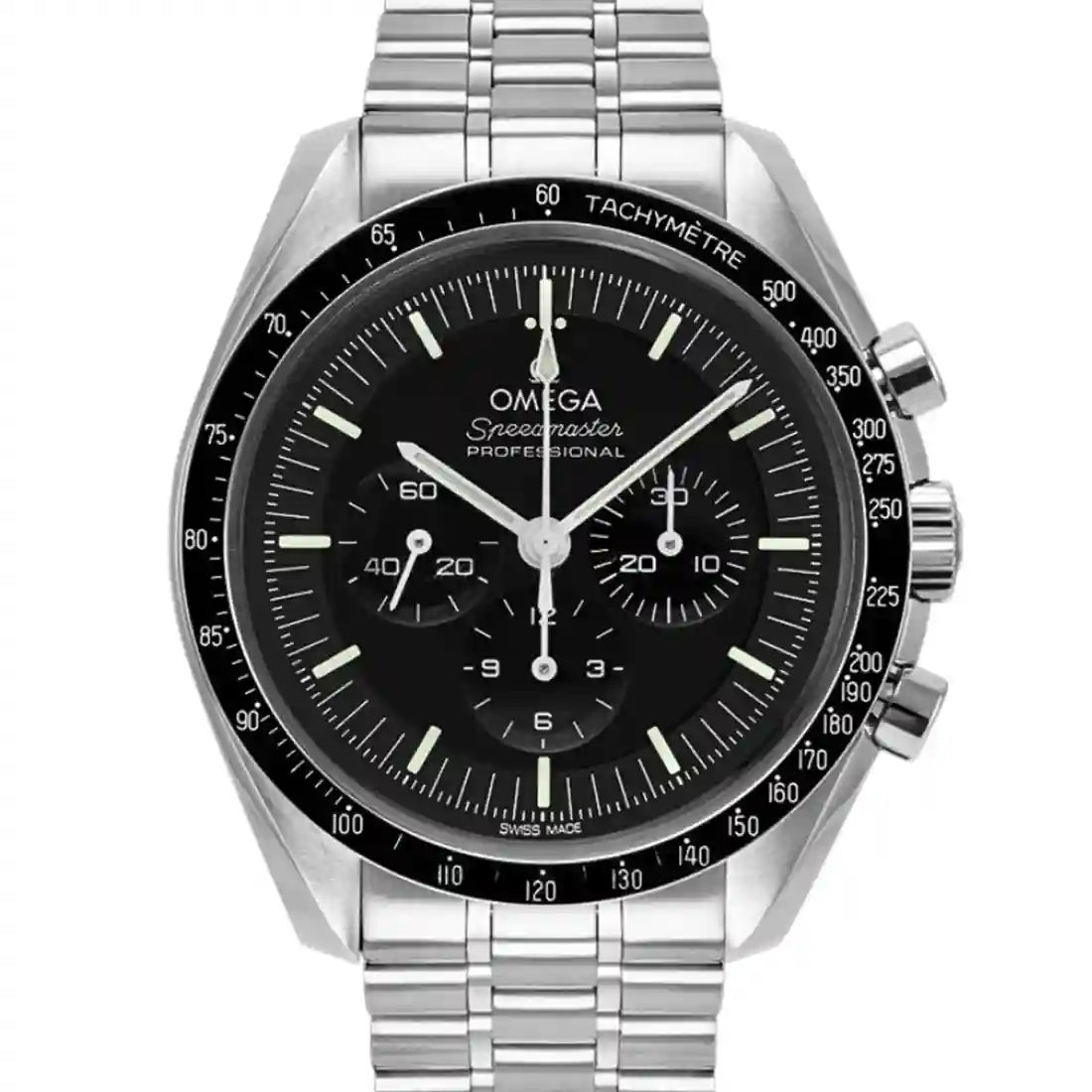 Omega Speedmaster Moonwatch Handaufzug Schwarz
