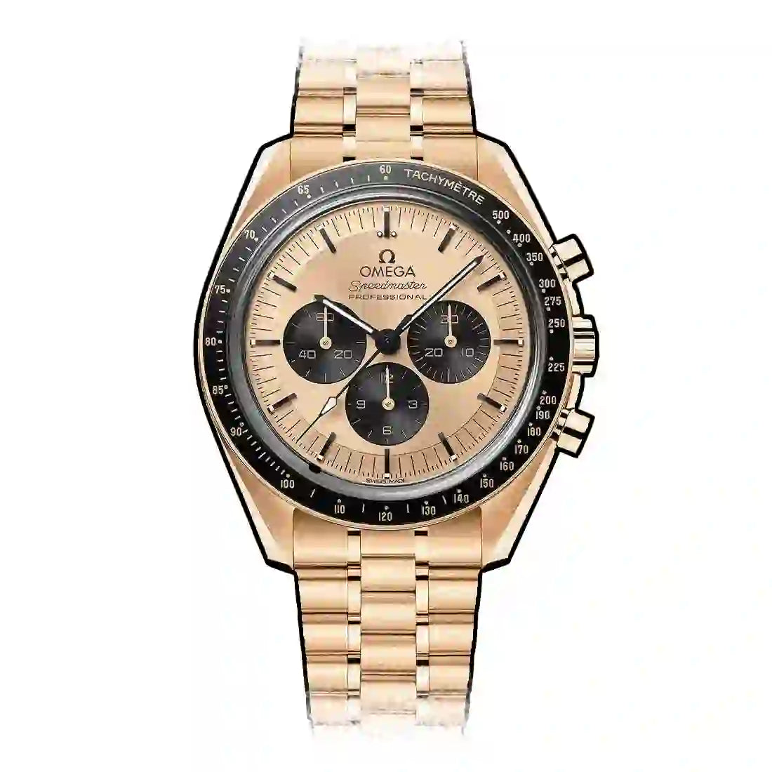 Omega Speedmaster Moonwatch Co-Axial Master Chronometer Chronographe Remontage Manuel Jaune 42mm