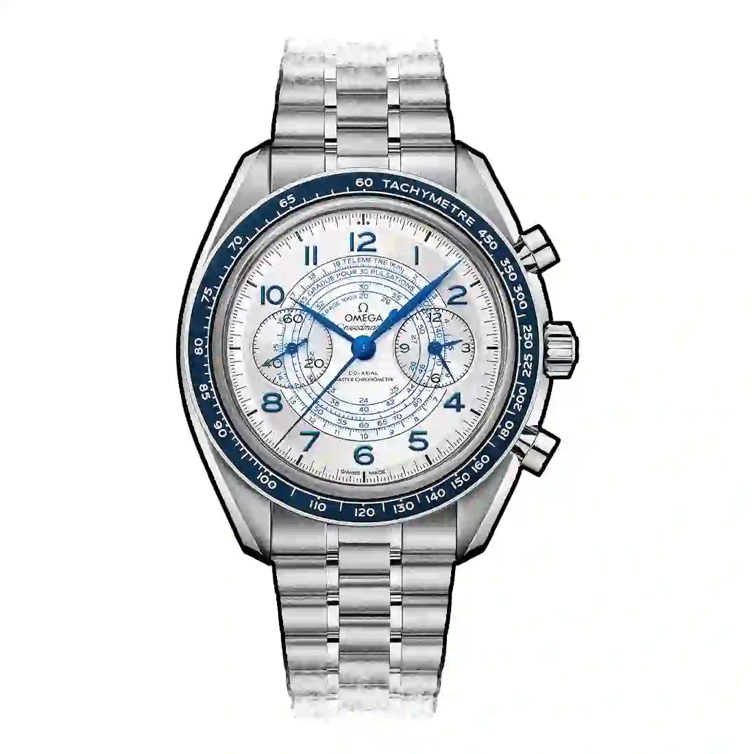 Omega Speedmaster Chronoscope Co-Axial Master Chronomètre Chronographe Remontage Manuel Argent 43mm