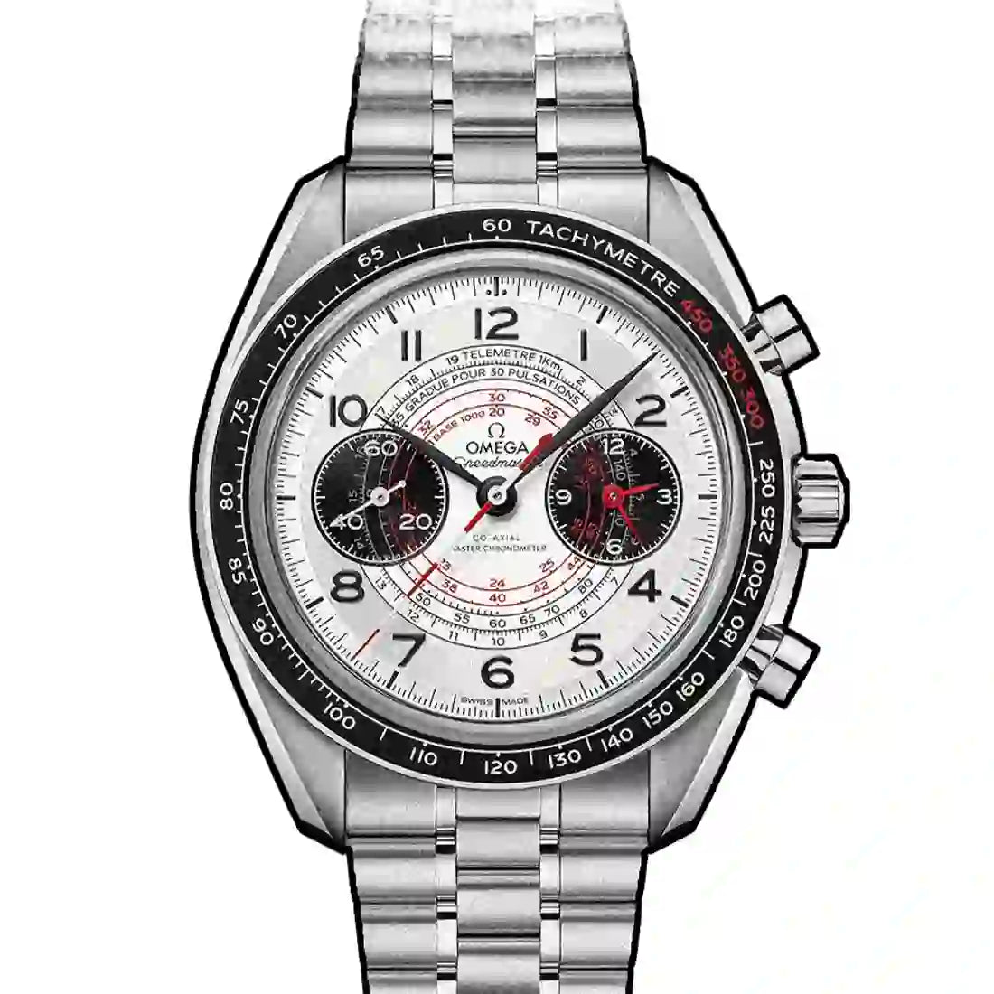 Omega Speedmaster Chronoscope Co-Axial Master Chronomètre Chronographe Remontage Manuel Argent 43mm