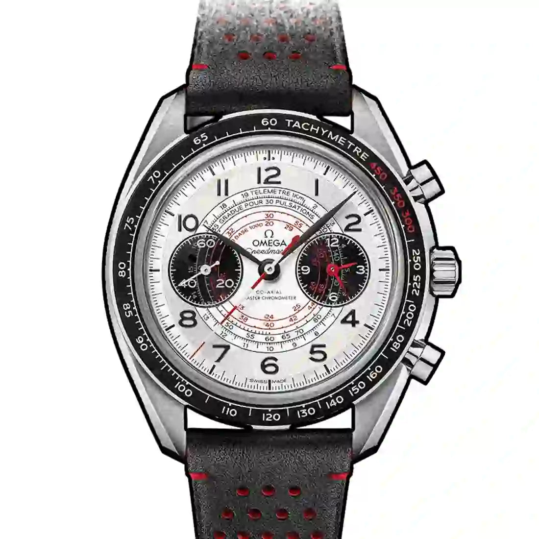 Omega Speedmaster Chronoscope Co-Axial Master Chronometer Chronographe Remontage Manuel Blanc 43mm