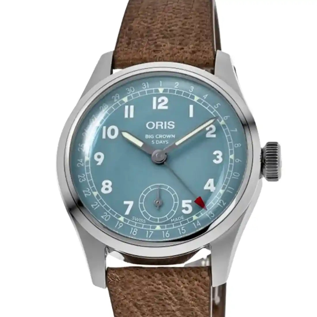 Oris Big Crown Handaufzug Blau 38 mm 01 473 7786 4065-07 5 19 22FC