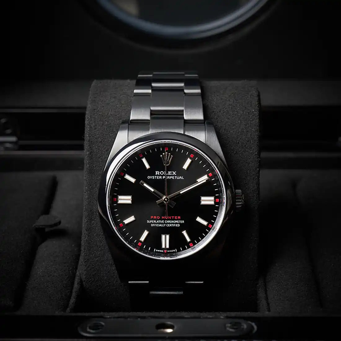 Pro Hunter Oyster Perpetual Automatik Schwarz