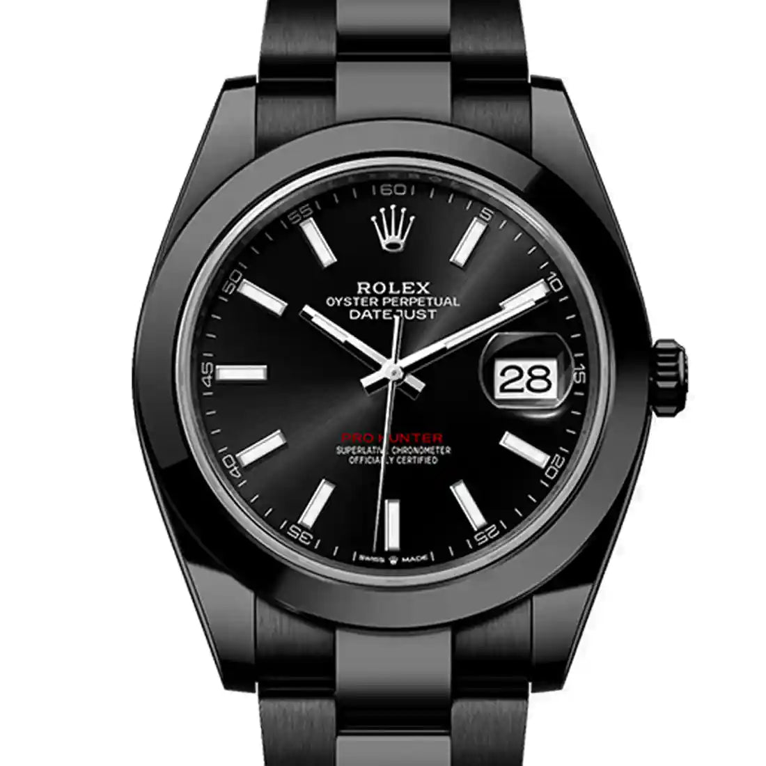 Pro Hunter Datejust Automatik Schwarz