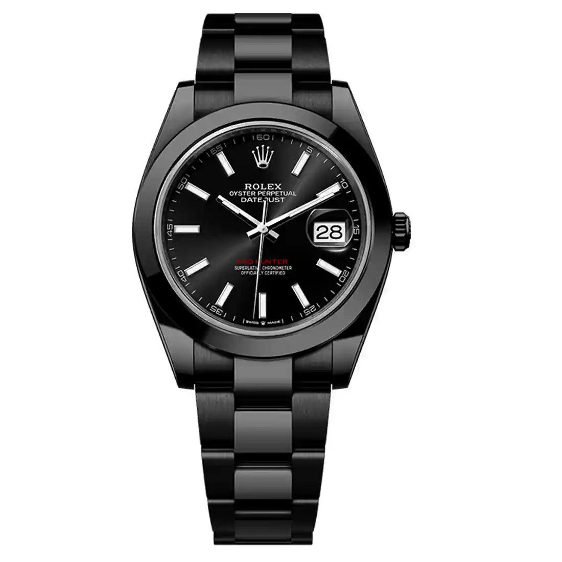 Pro Hunter Datejust Automatik Schwarz