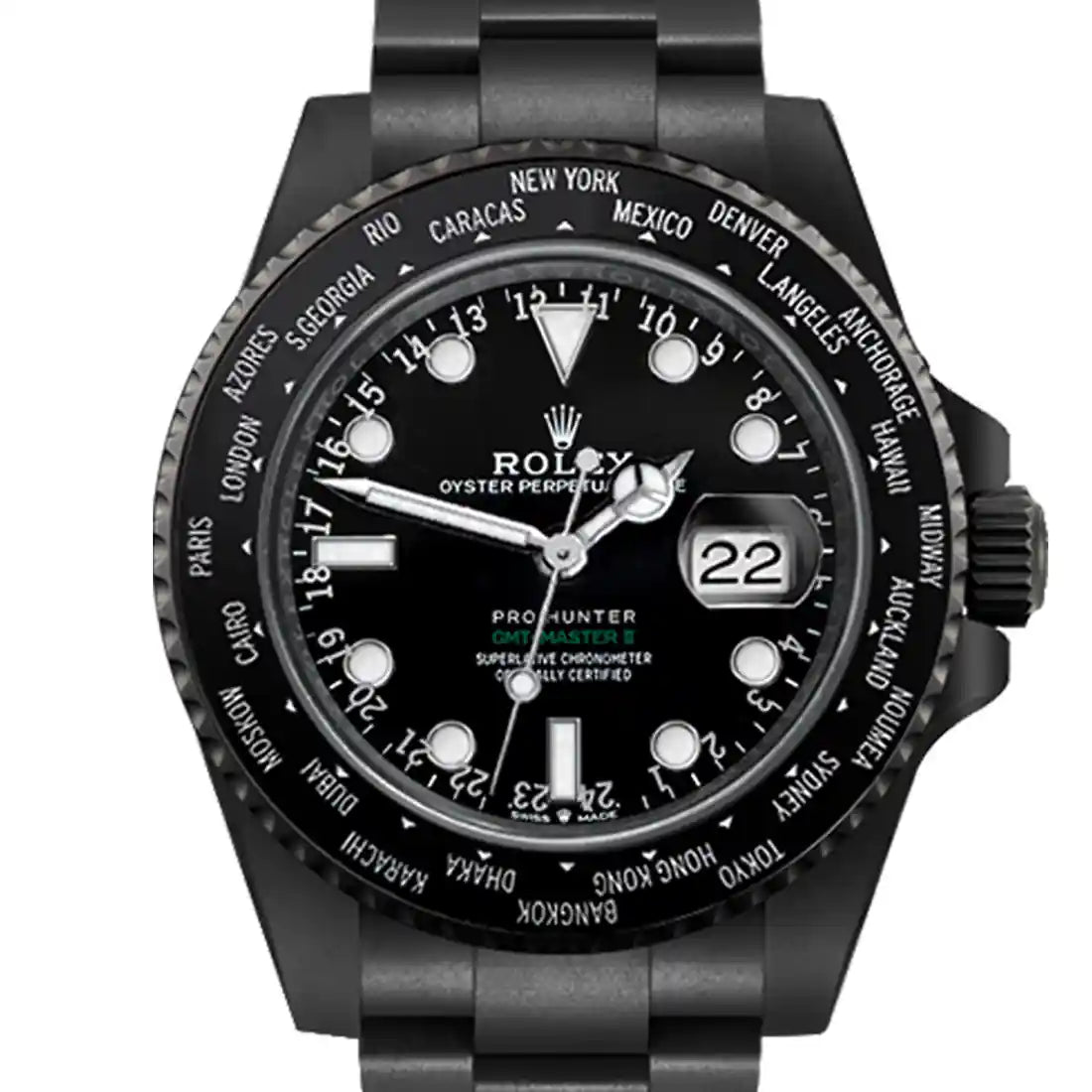 Pro Hunter GMT II Automatik Schwarz