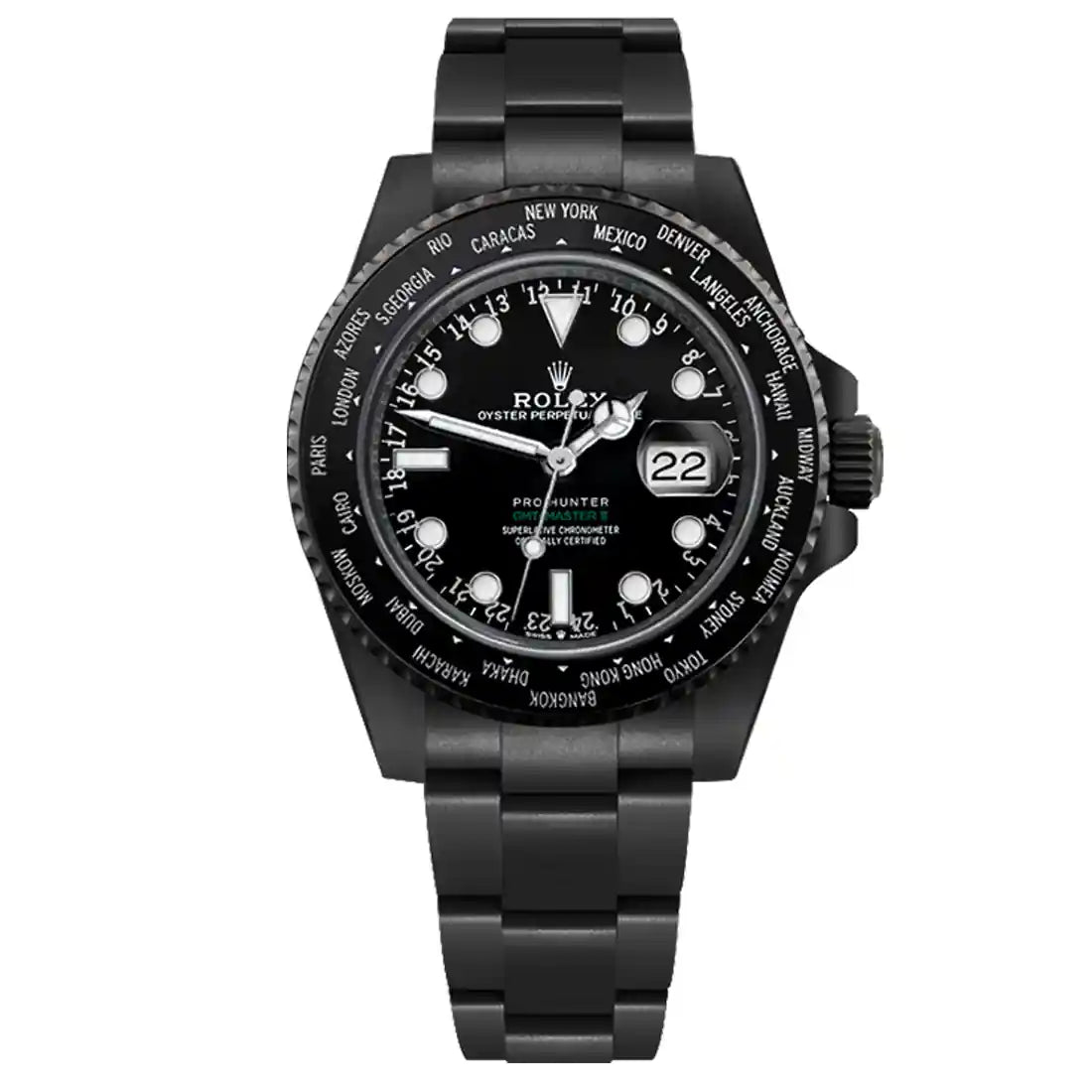 Pro Hunter GMT II Automatik Schwarz