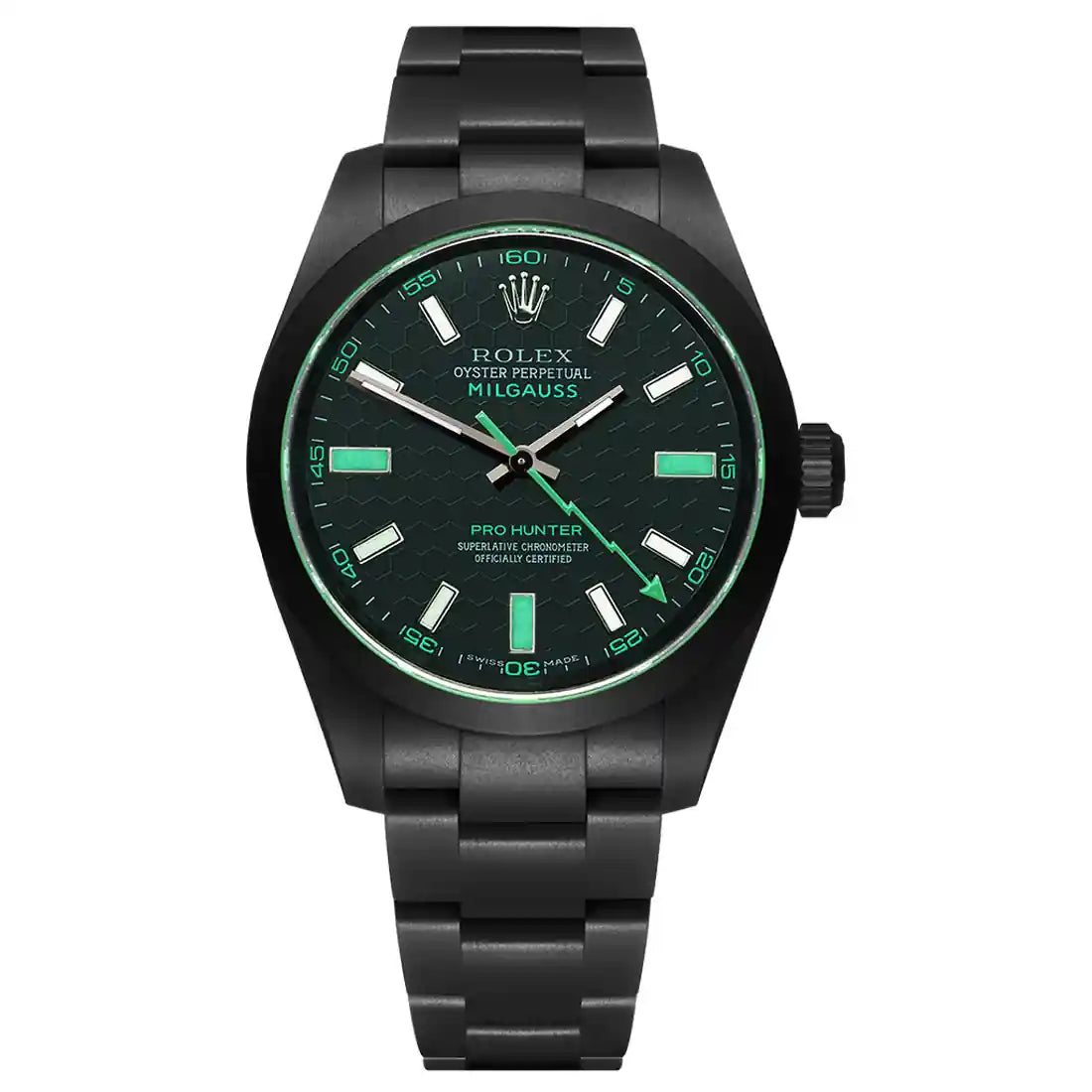 Pro Hunter Milgauss Automatik  mitHonigwaben-Muster