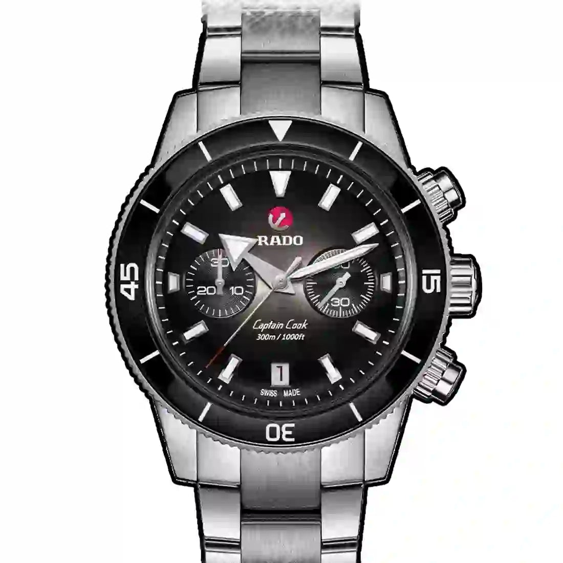 Rado Captain Cook Automatic Zwart 43 mm