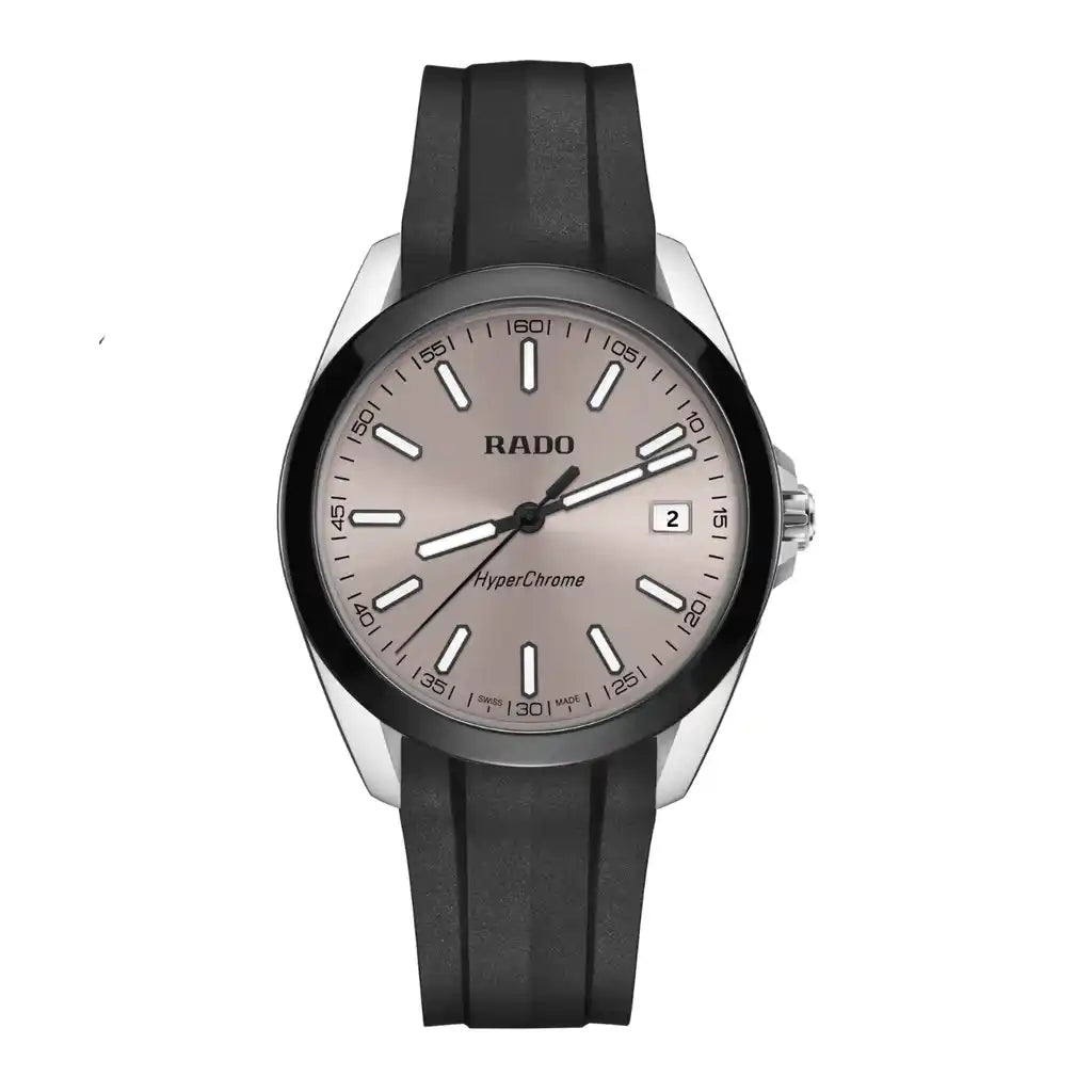 Rado HyperChrome R32280109 Uhr mit Champagner , Edelstahl, 35 mm