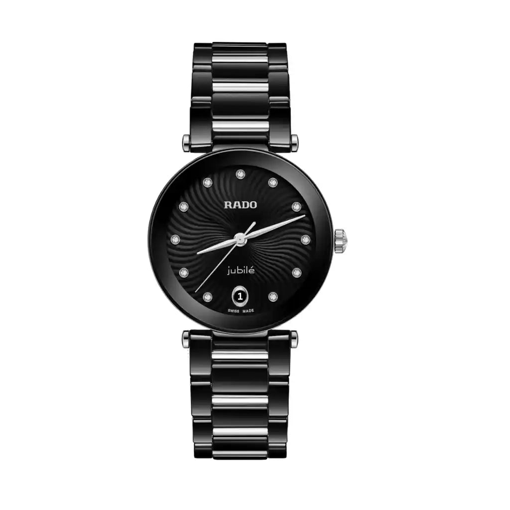 Rado LaCoupole Diamonds R22243703 – Uhr mit Schwarz , Keramik und Edelstahl, 31 mm