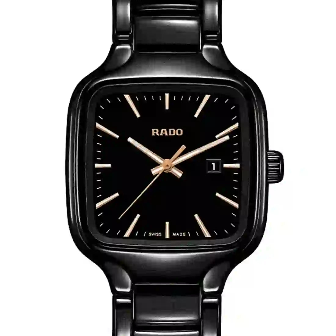 Rado True Square Quartz Zwart 29 mm