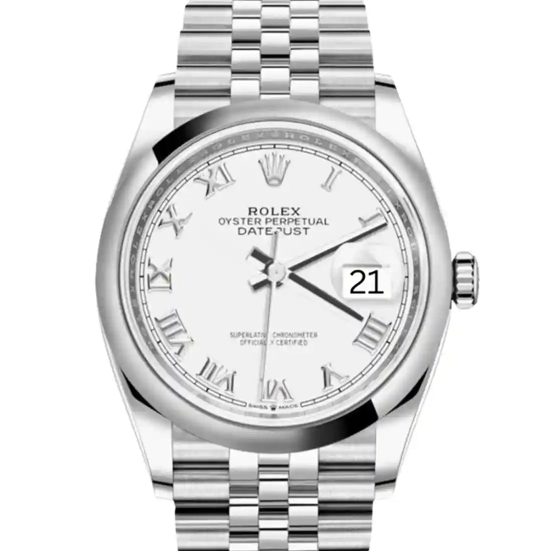 Rolex Datejust Automatik Weiß