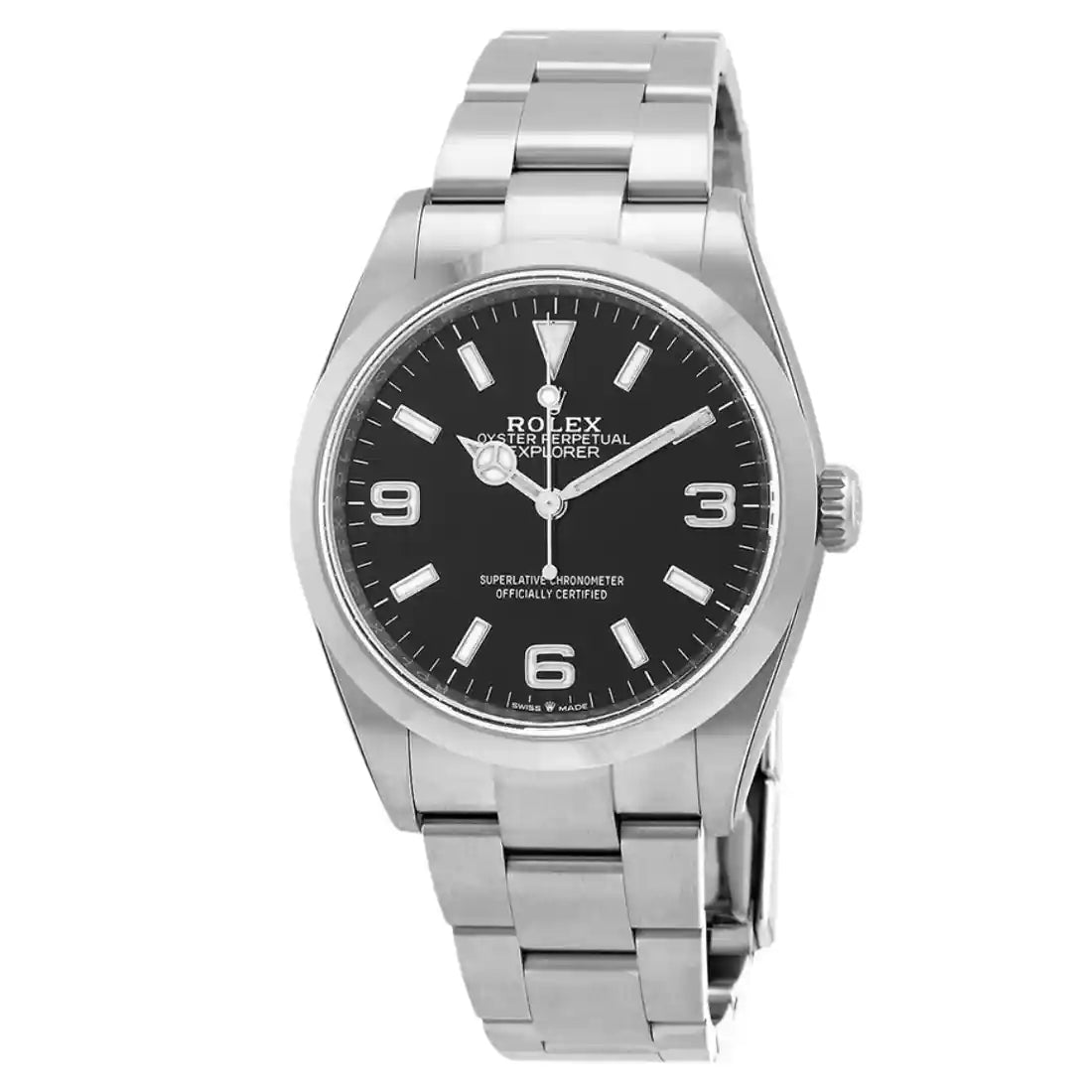 Rolex Explorer Automatik Schwarz