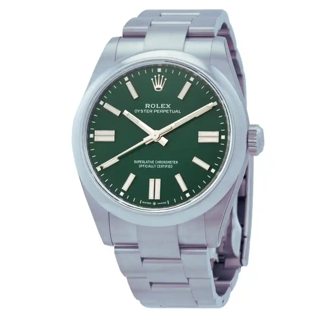 Rolex Oyster Perpetual Automatik Grün