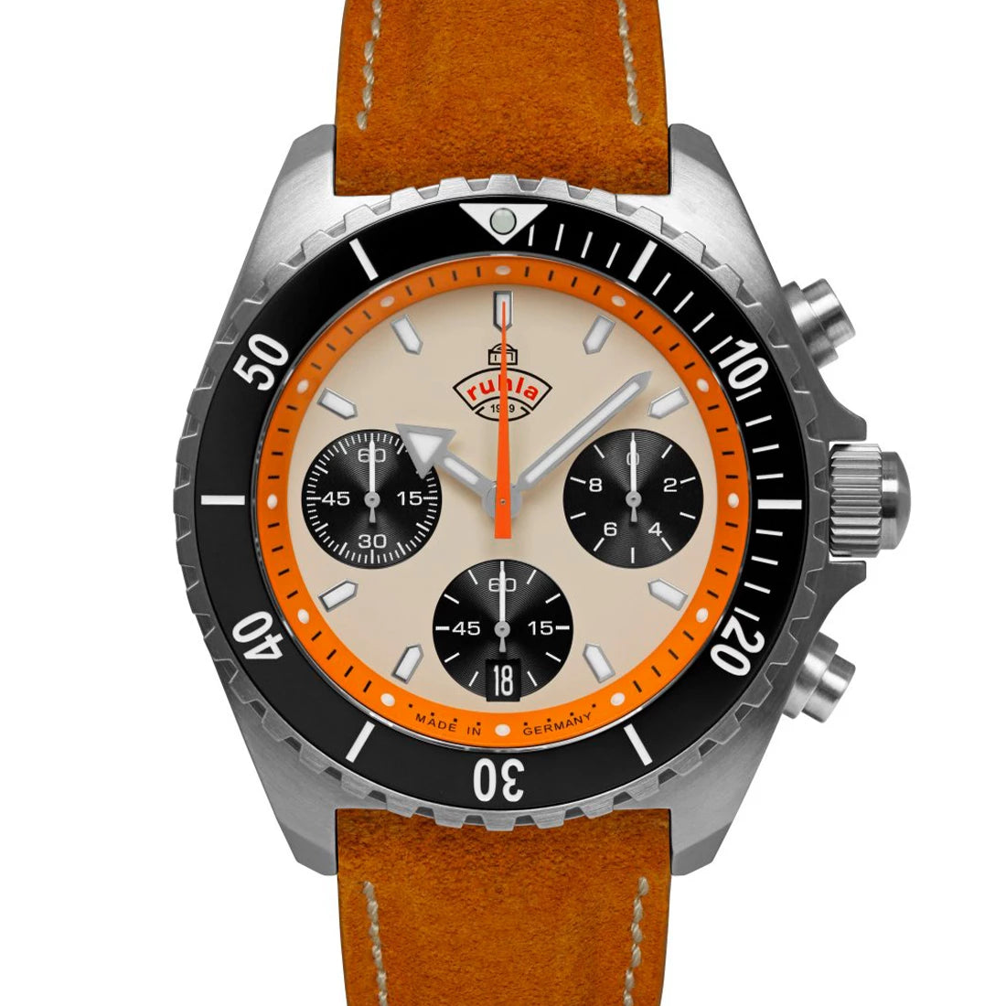 Ruhla Glasbach Cup 4970 Quartz Beige 43mm