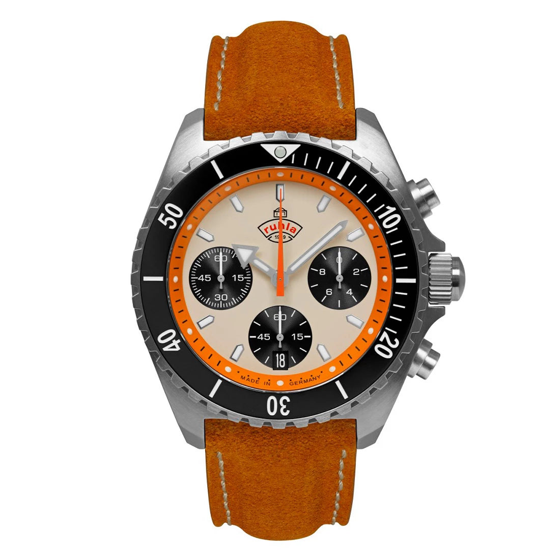 Ruhla Glasbach Cup 4970 Quartz Beige 43mm