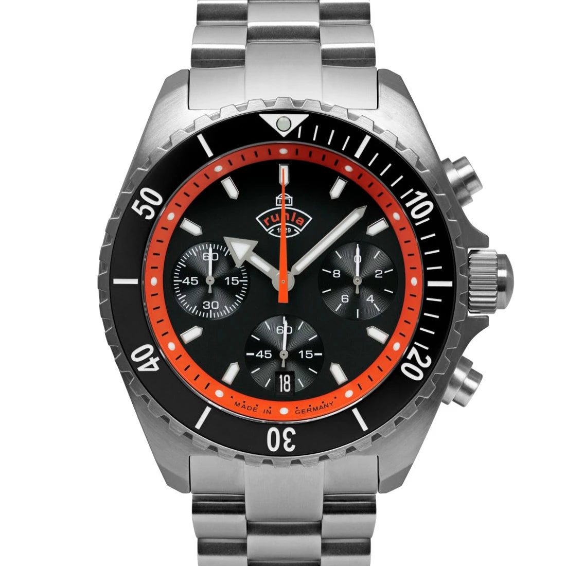 Ruhla Glasbach Cup 4970M Quartz Noir 43mm