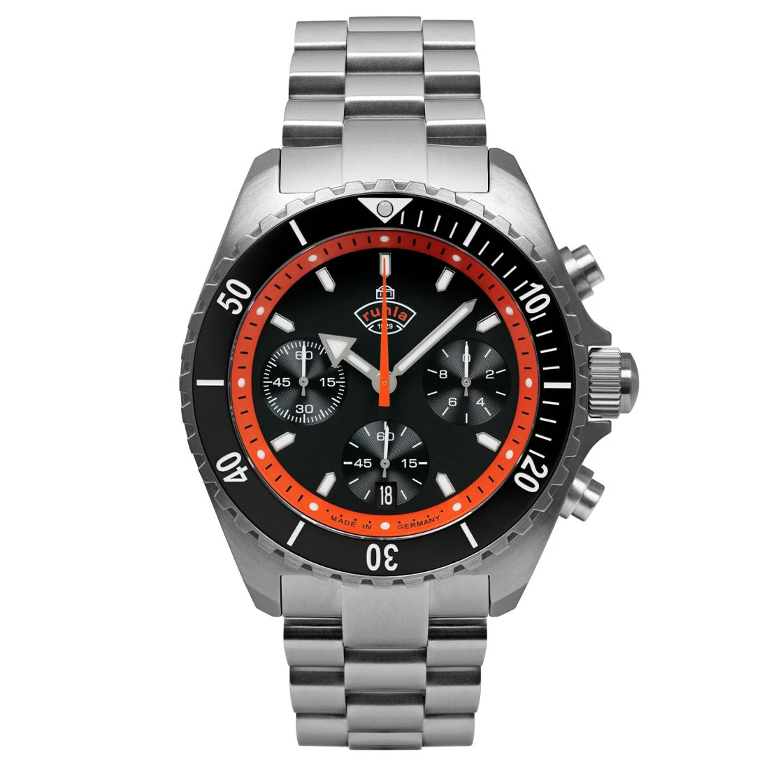 Ruhla Glasbach Cup 4970M Quartz Noir 43mm