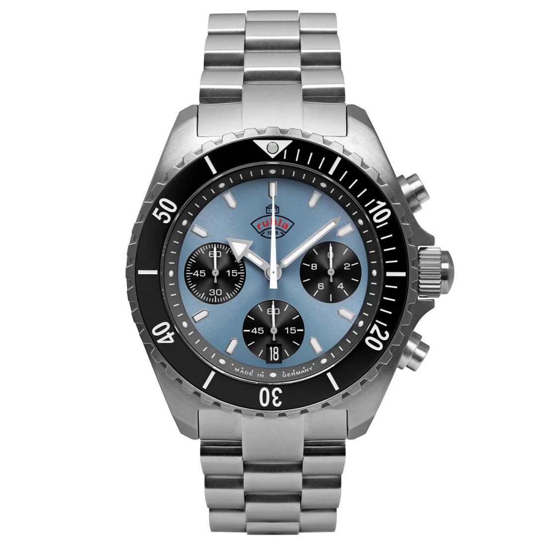 Ruhla Glasbach Cup 4970M Quartz Bleu 43mm