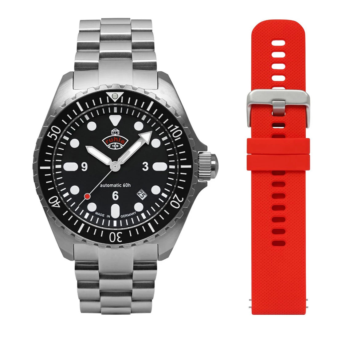 Ruhla NVA Kommando Minentaucher 4960M_SET Automatique Noir 43mm