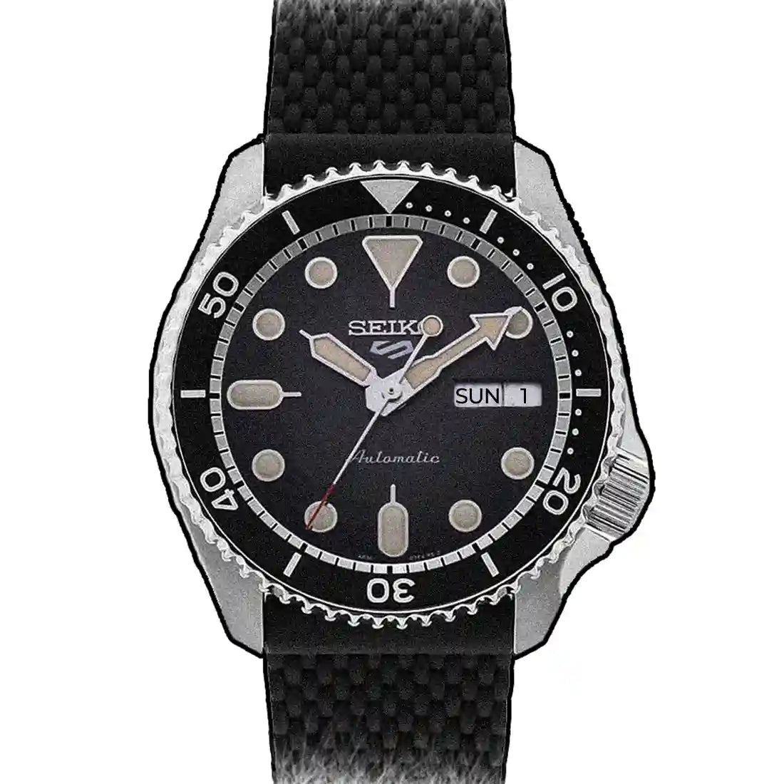 Seiko 5 Sports Automatik Schwarz