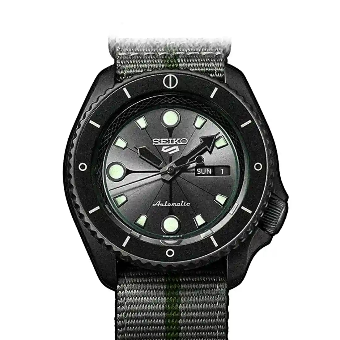Seiko 5 Sports Automatik Grau