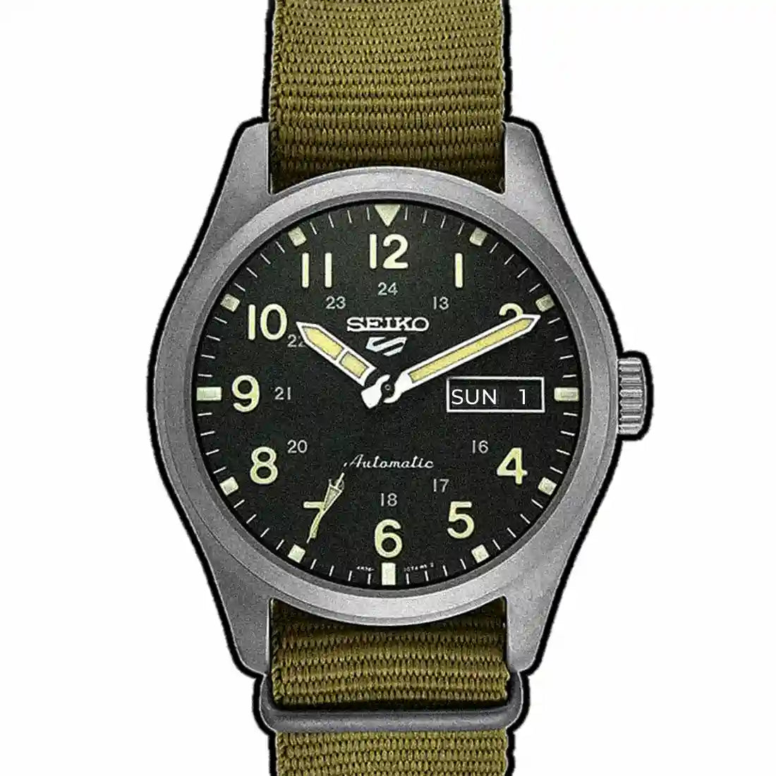 Seiko 5 Sports Automatic Zwart 39 mm