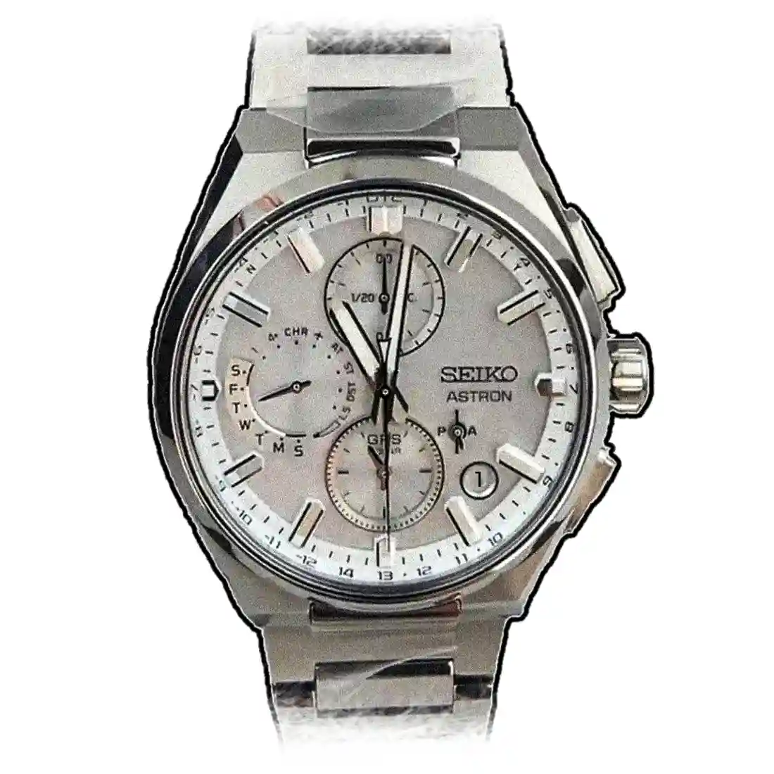 Seiko Astron GPS solar Silver 42mm
