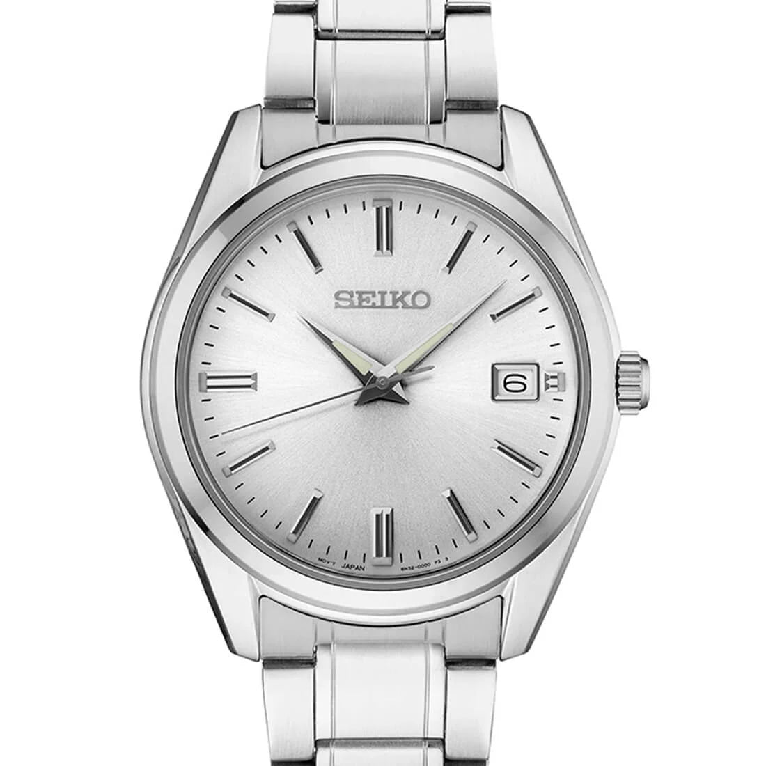 Seiko Quartz Quartz Zilver 40 mm