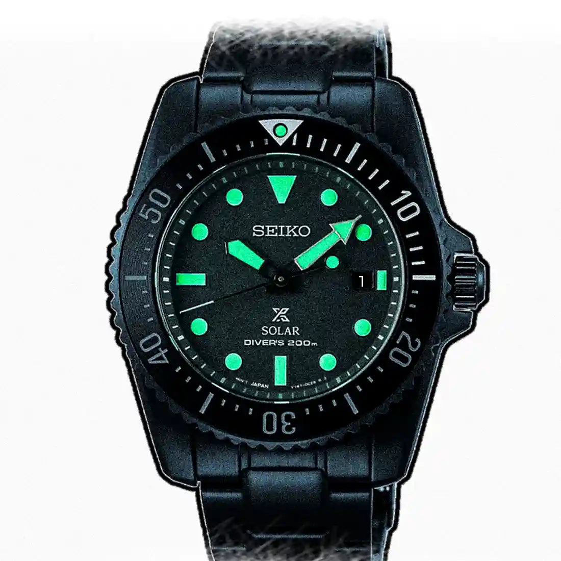 Seiko Prospex Divers Quarz Schwarz