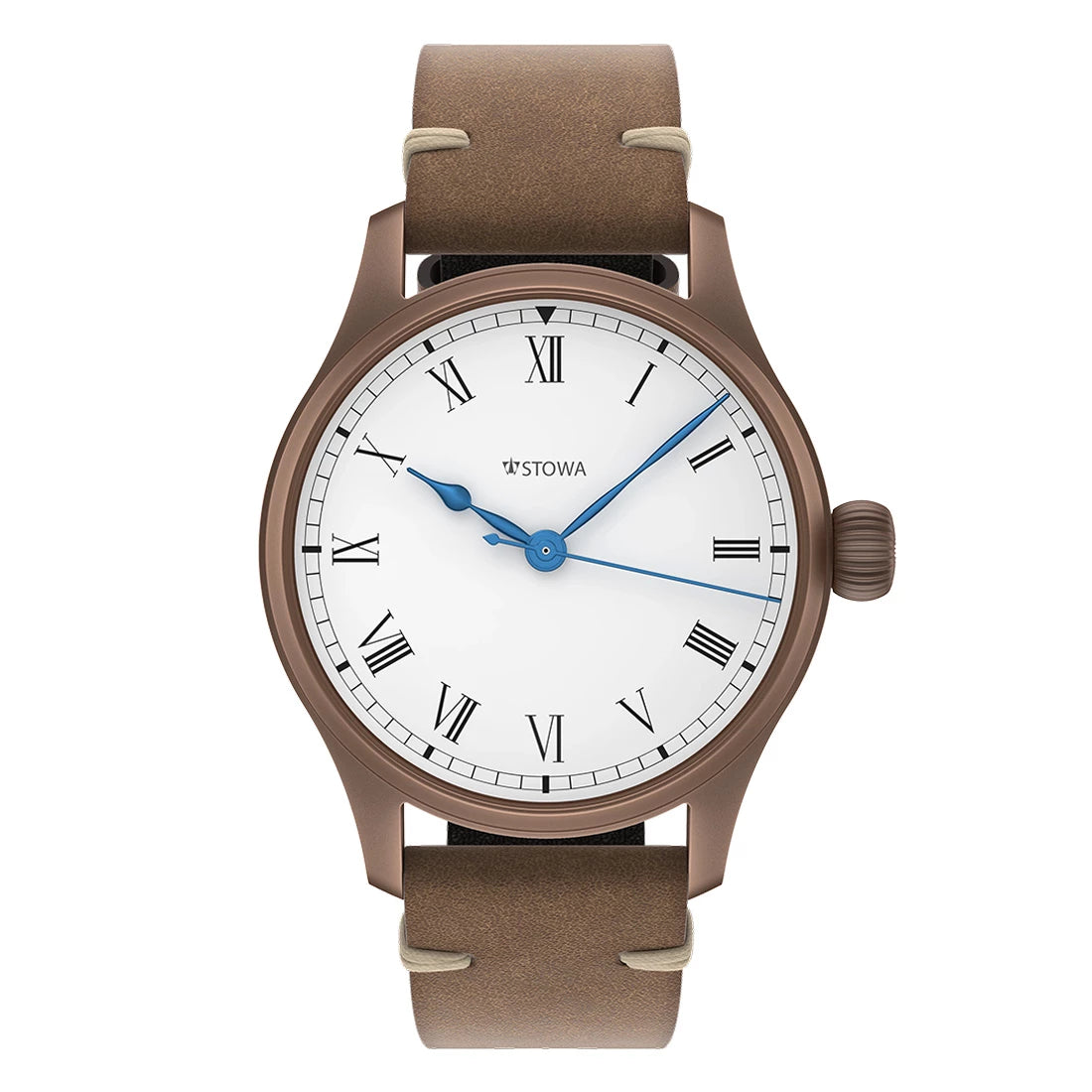 STOWA Marine Bronze Vintage chiffres romains Automatique Blanc 36mm