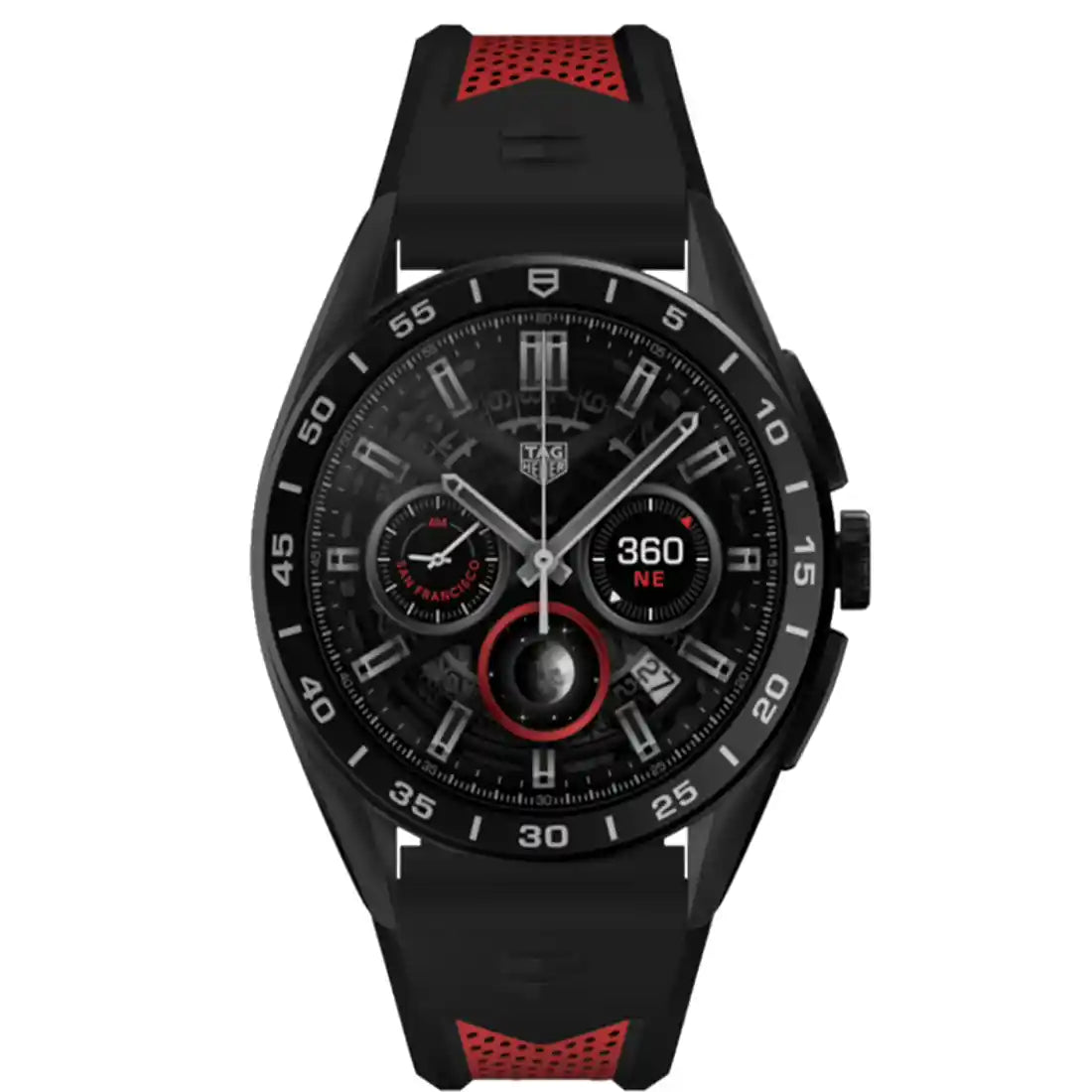 TAG Heuer Connected Quartz Zwart 45 mm