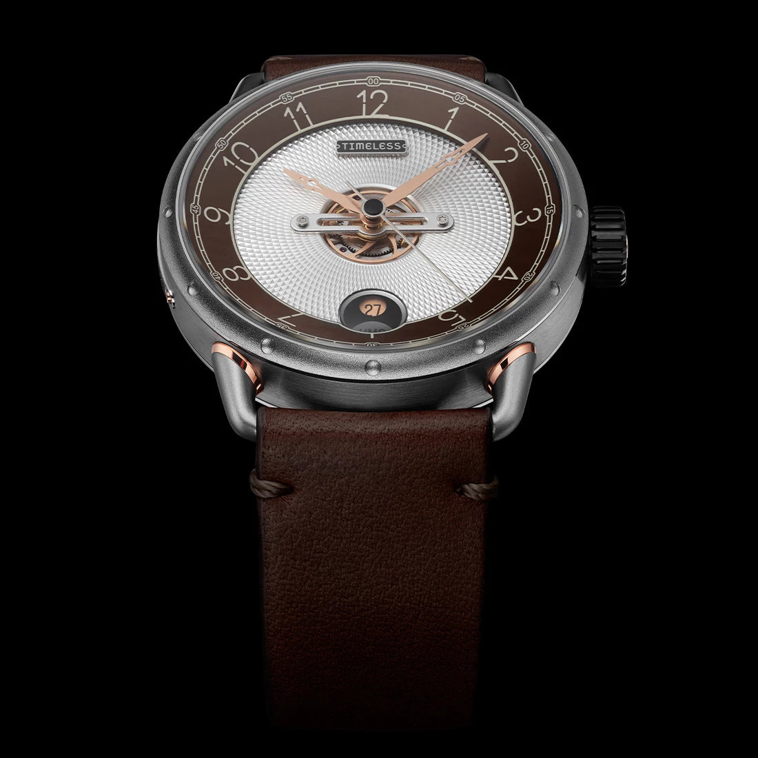 Zeitlose Uhr HMS 003 Automatik Braun ,5 mm