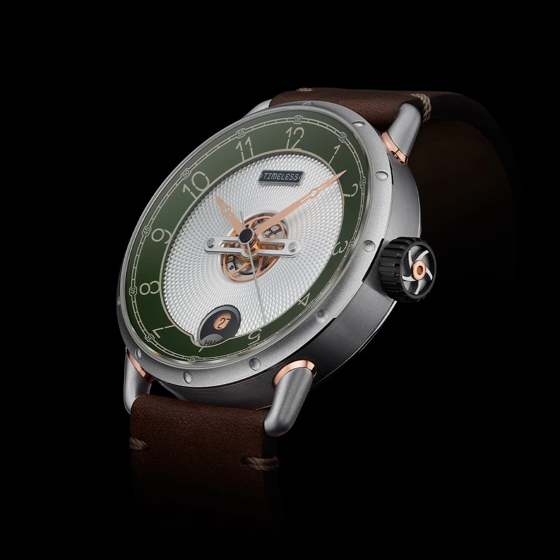 Zeitlose Uhr HMS 003 Automatik Grün ,5 mm