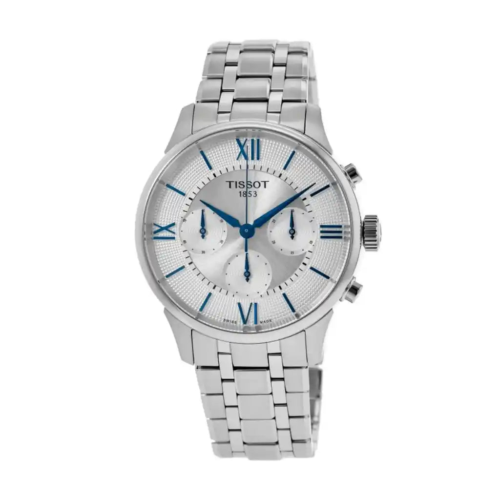Montre Tissot Chemin Des Tourelles T139.462.11.038.00, cadran argenté, acier inoxydable, 42 mm